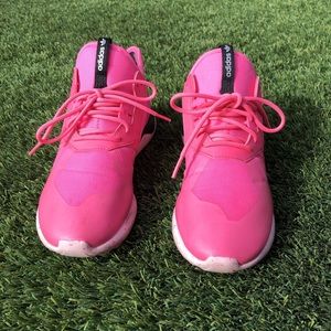 Pink Adidas Tubulars